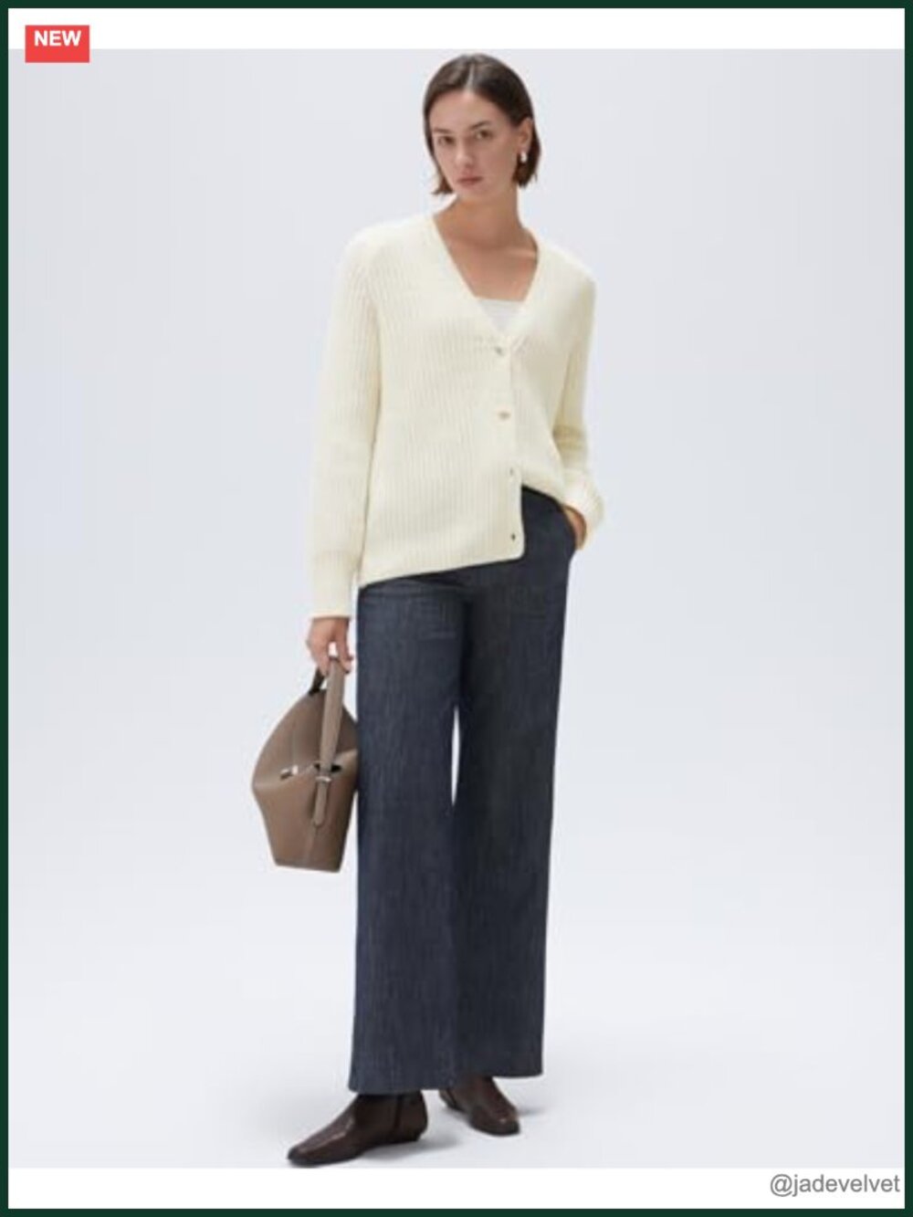 Women Long Sleeve Button Down Oversized Short Cardigan Fall Open Front Knit - Picture 3 of 7